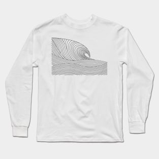 Big Wave Made Of Lines Long Sleeve T-Shirt